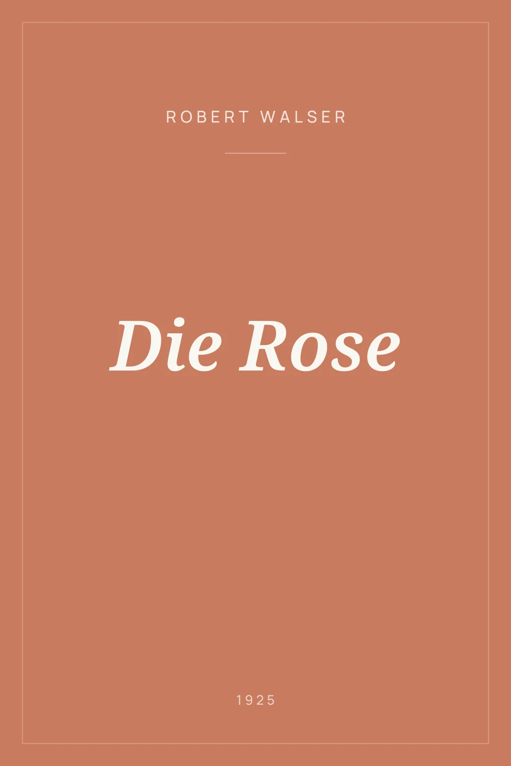 Portada de Die Rose