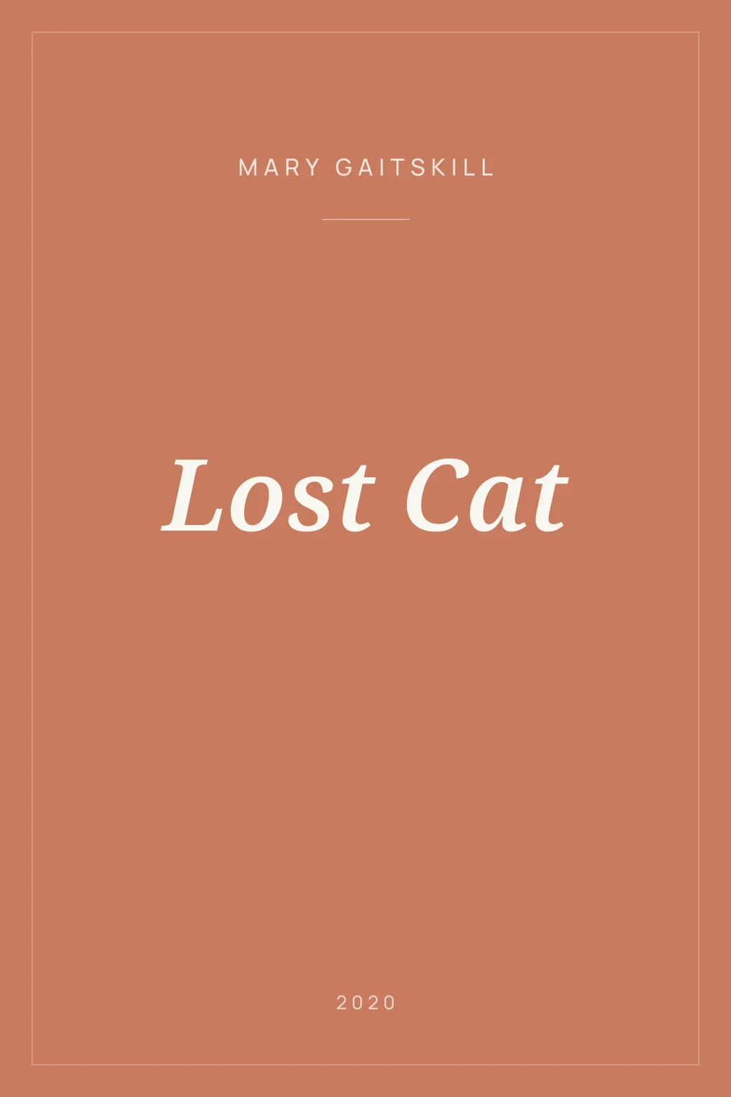 Portada de Lost Cat