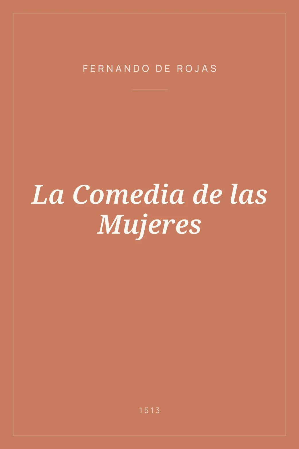 Portada de La Comedia de las Mujeres