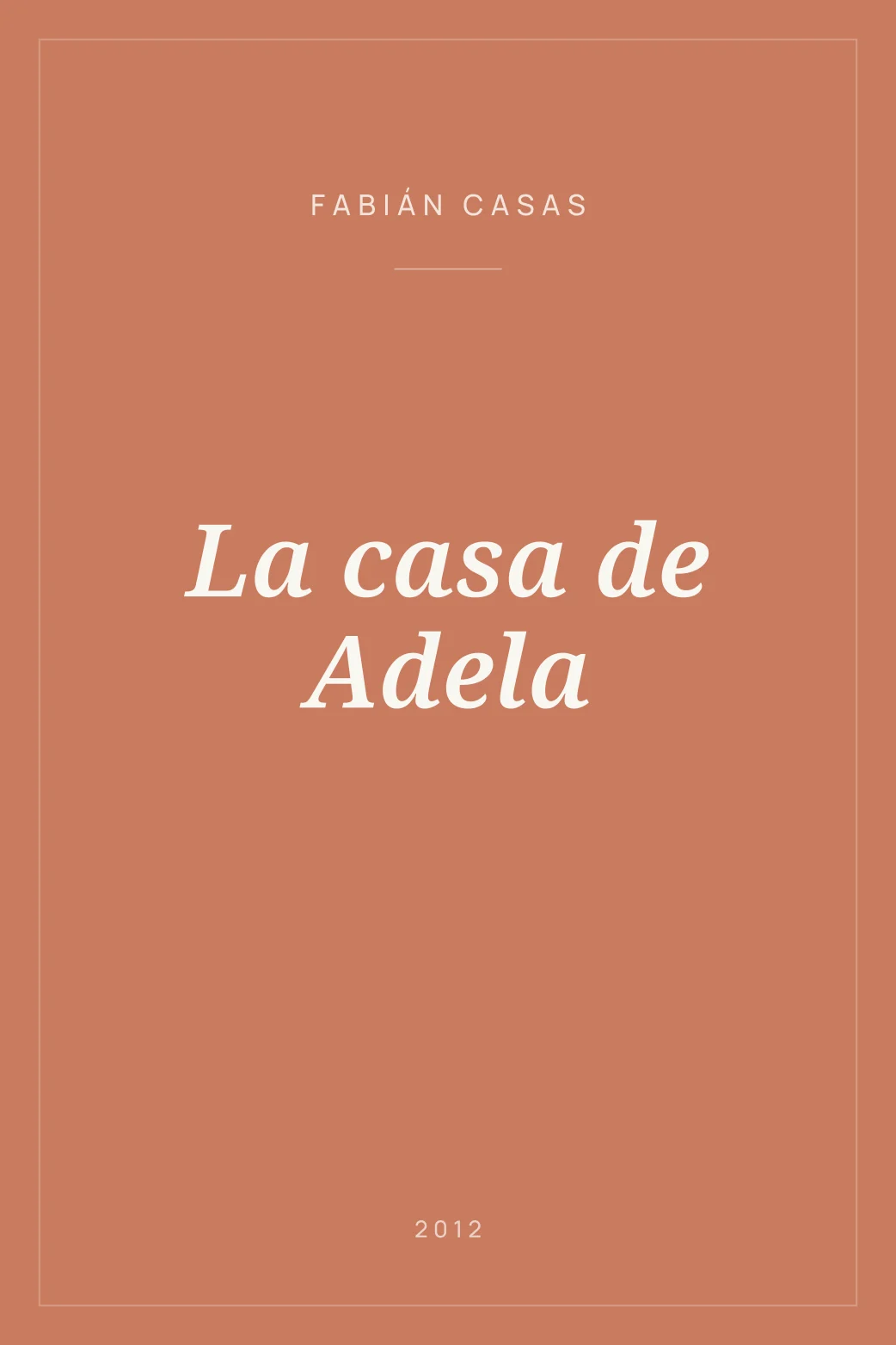 Portada de La casa de Adela