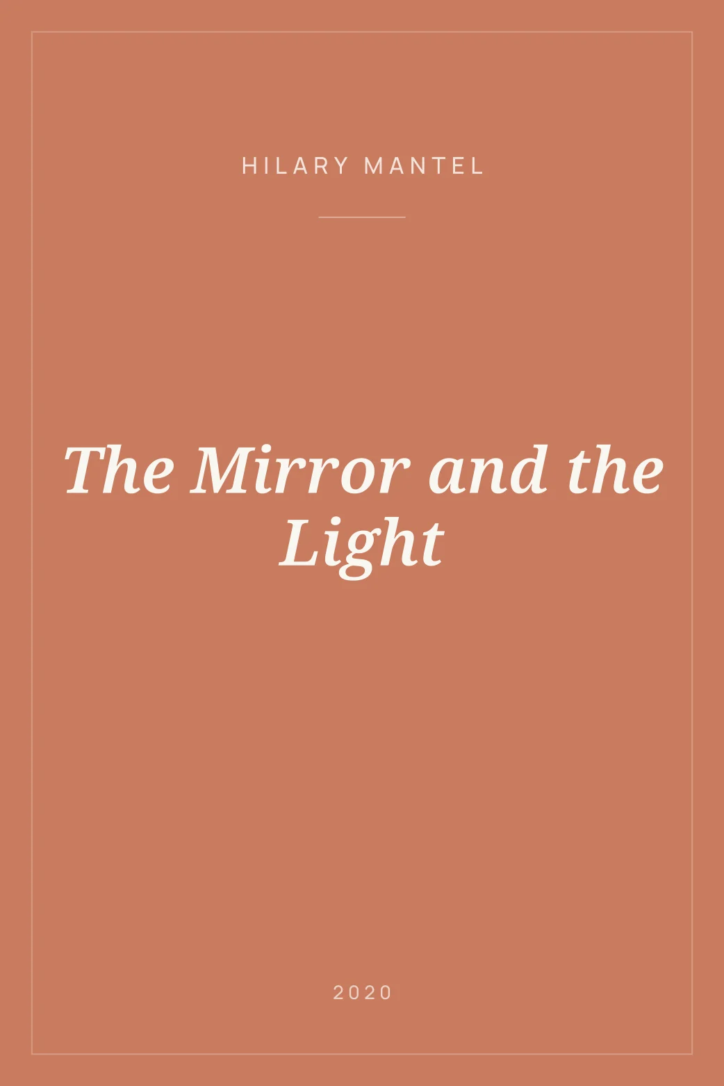 Portada de The Mirror and the Light