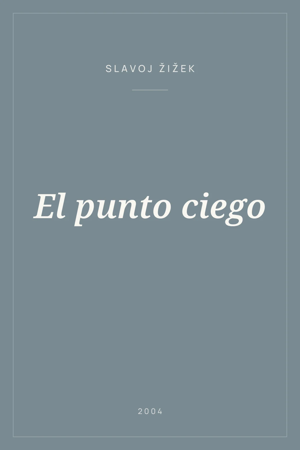 Portada de El punto ciego