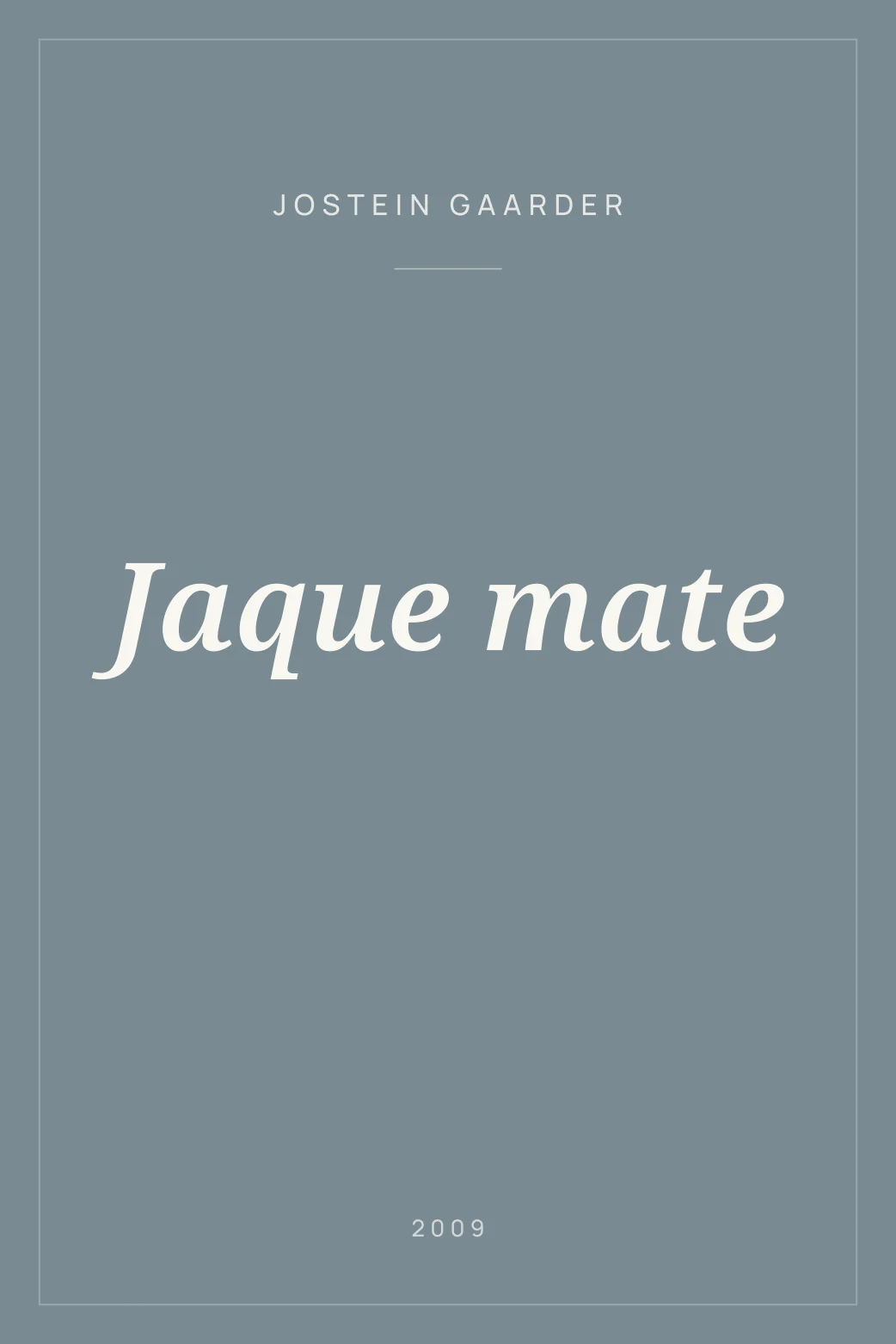 Portada de Jaque mate