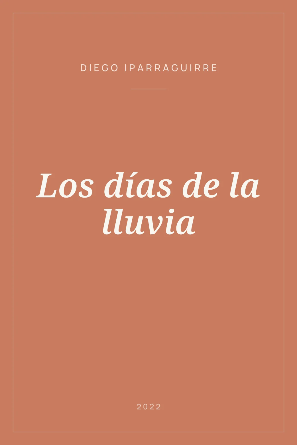 Portada de Los días de la lluvia