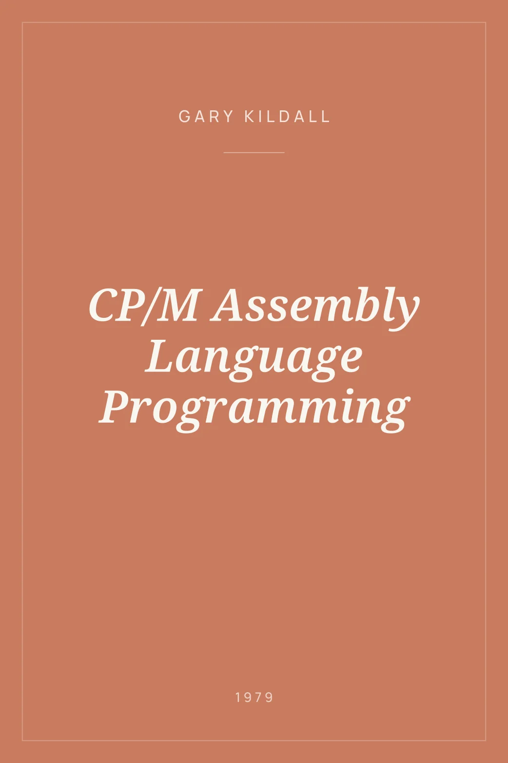 Portada de CP/M Assembly Language Programming