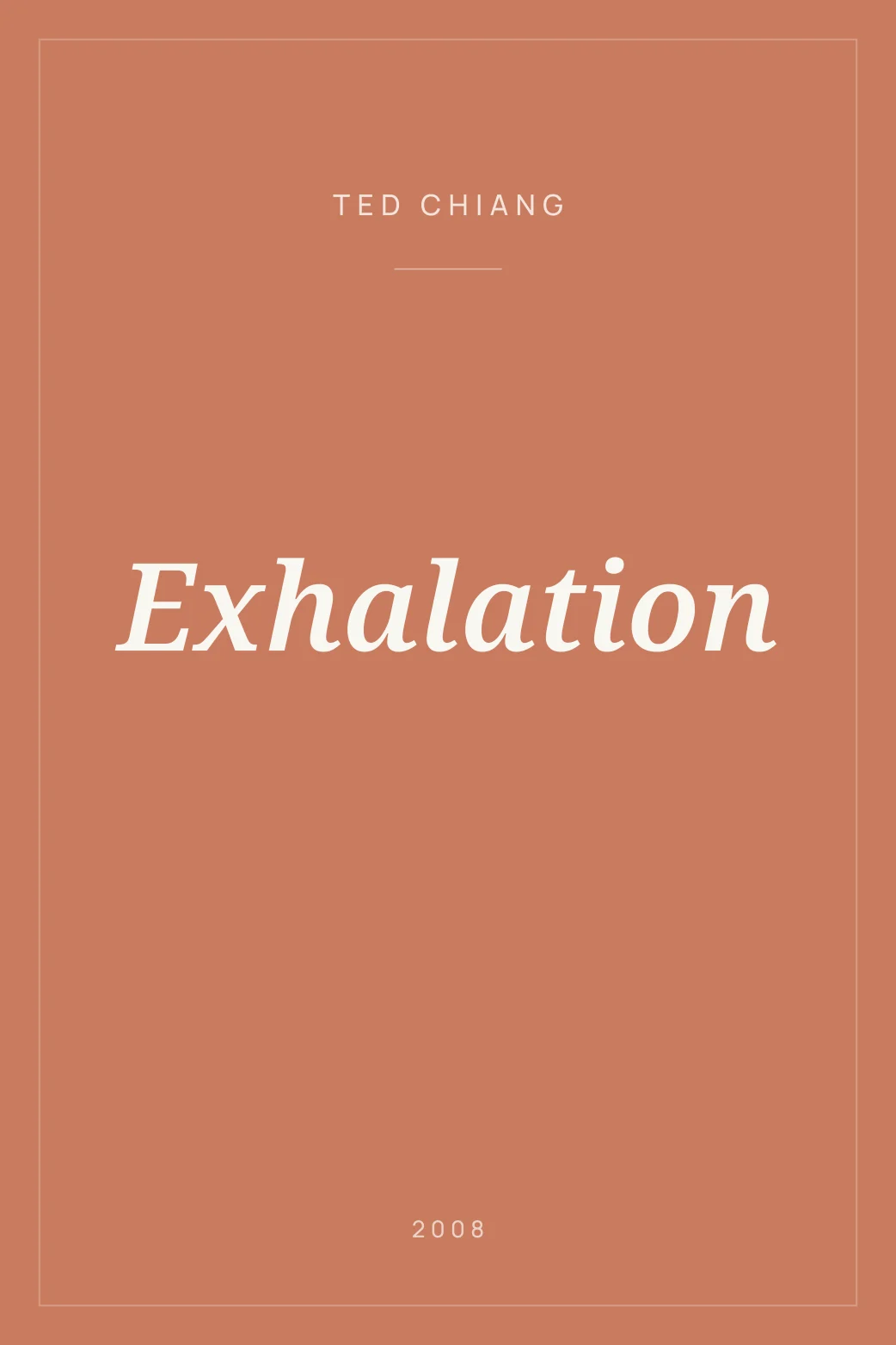 Portada de Exhalation