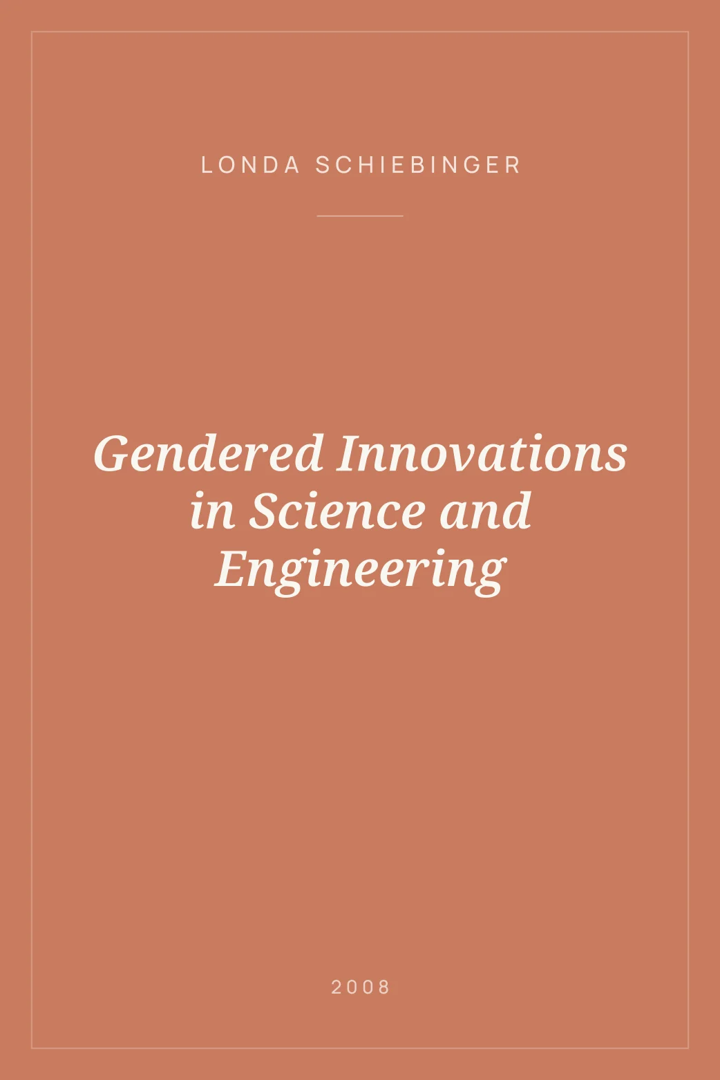 Portada de Gendered Innovations in Science and Engineering