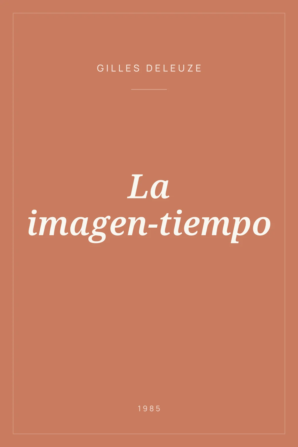 Portada de La imagen-tiempo