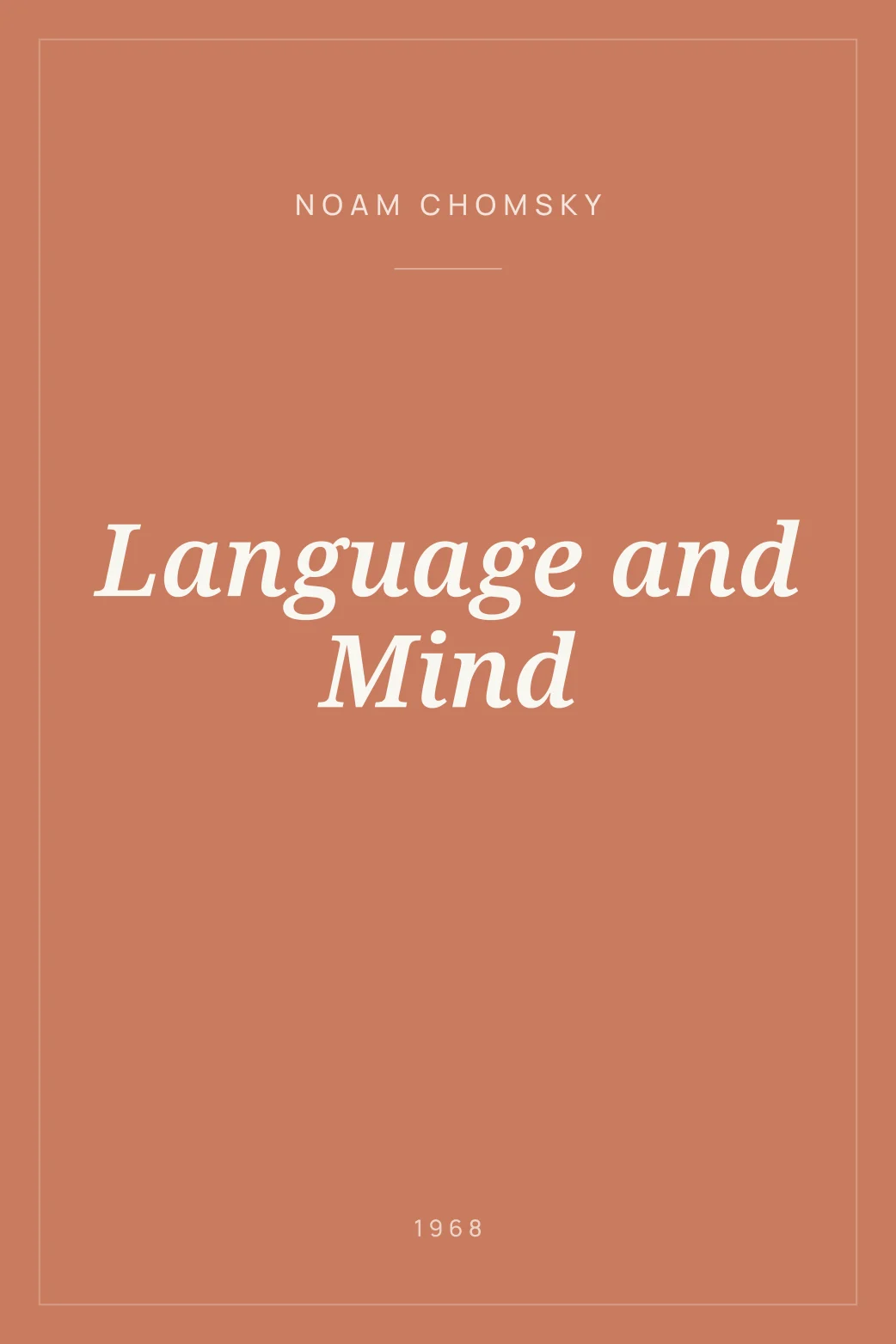 Portada de Language and Mind