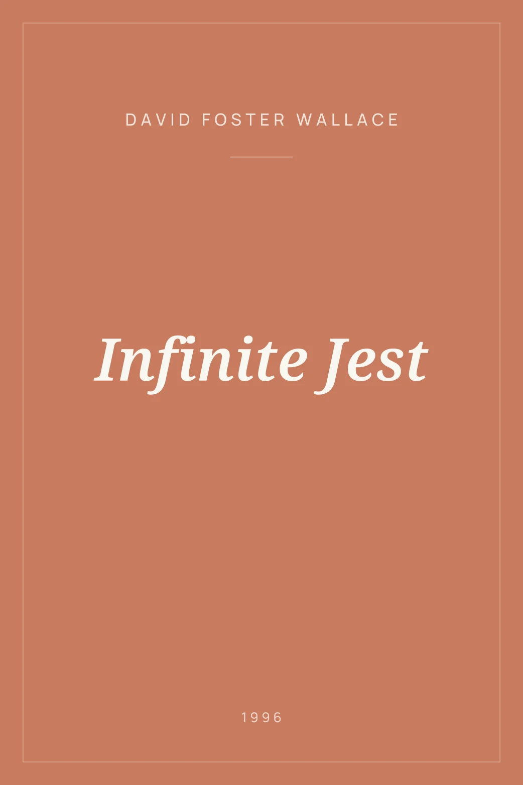 Portada de Infinite Jest