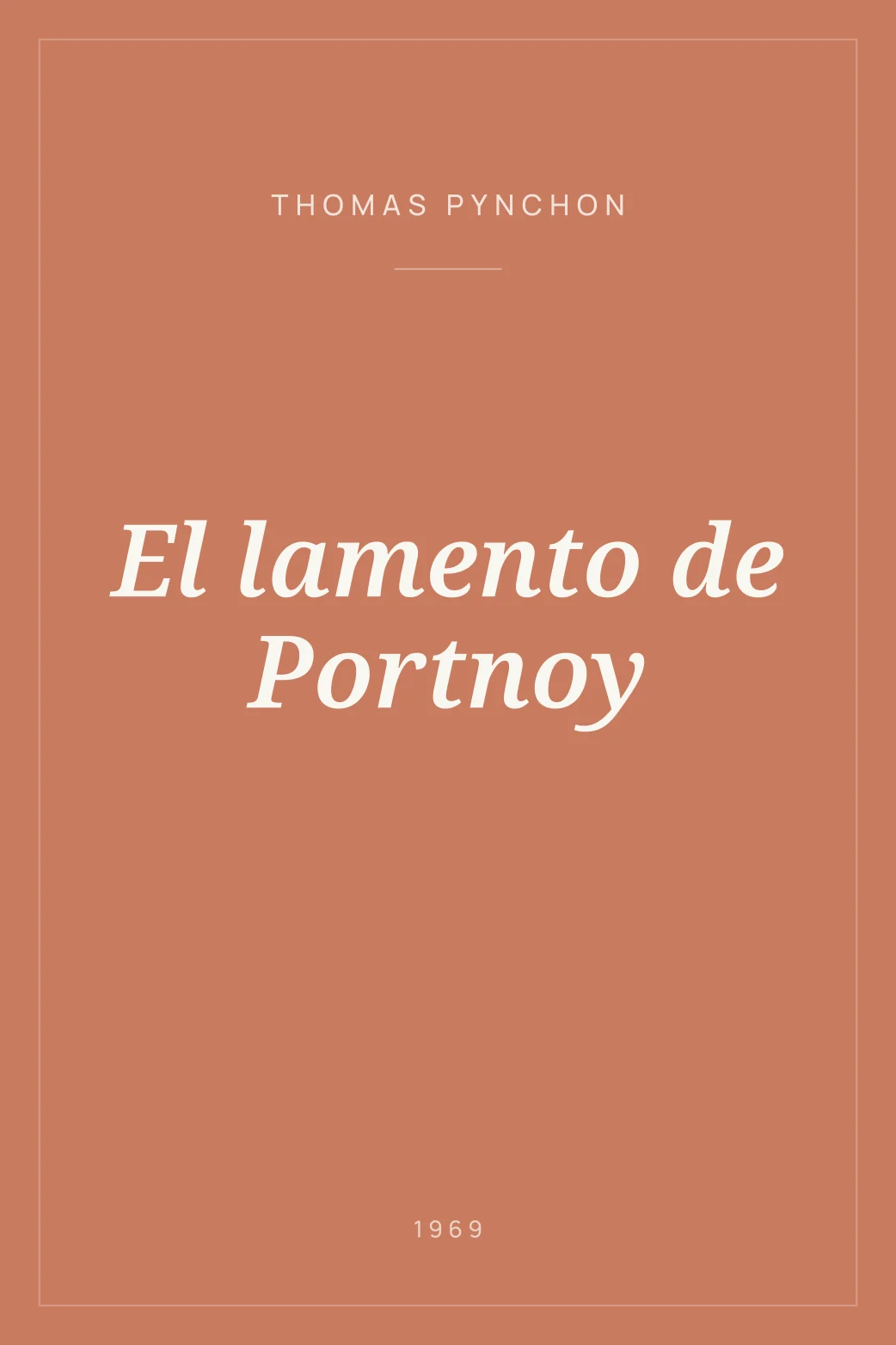 Portada de El lamento de Portnoy