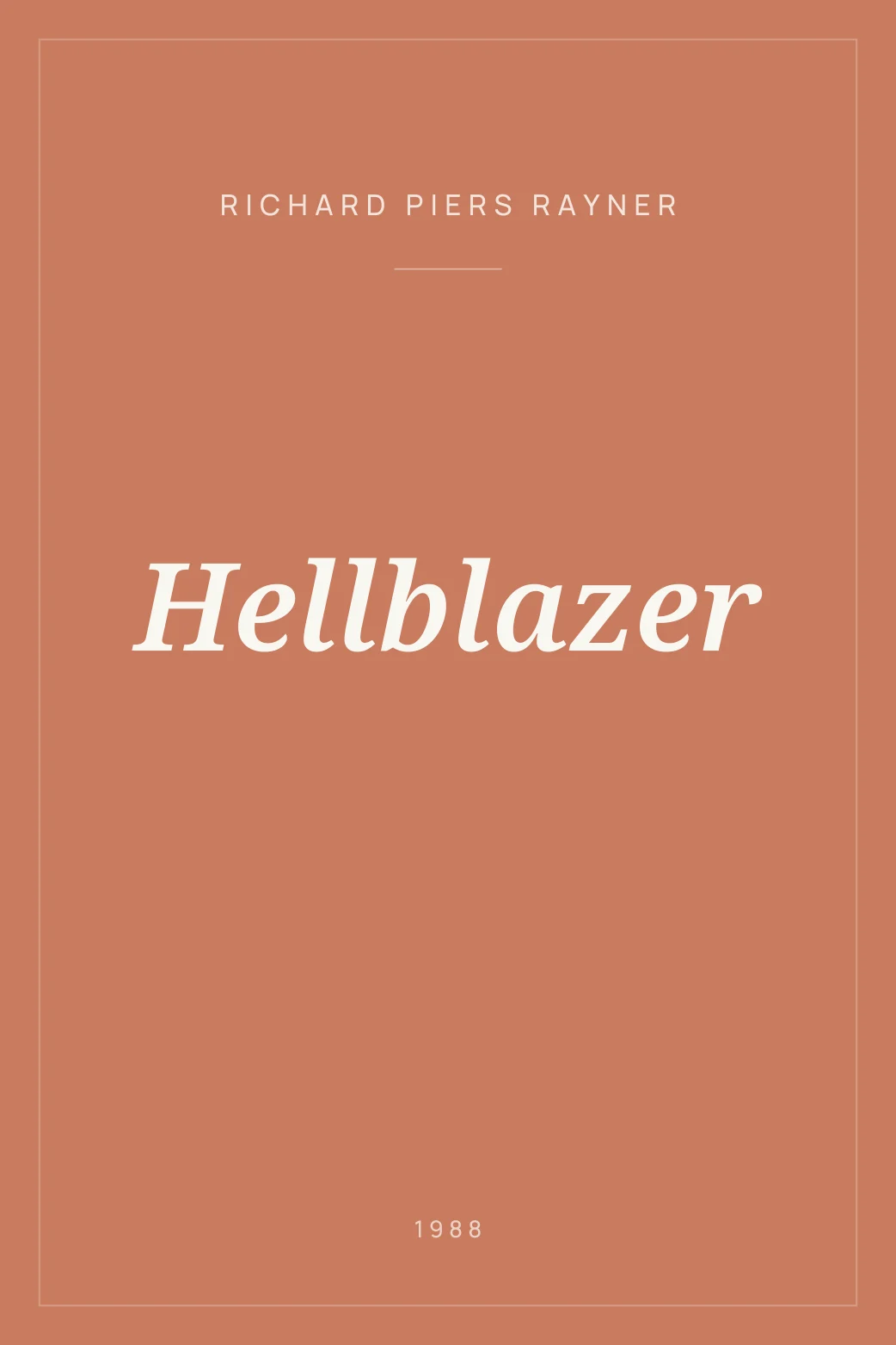 Portada de Hellblazer