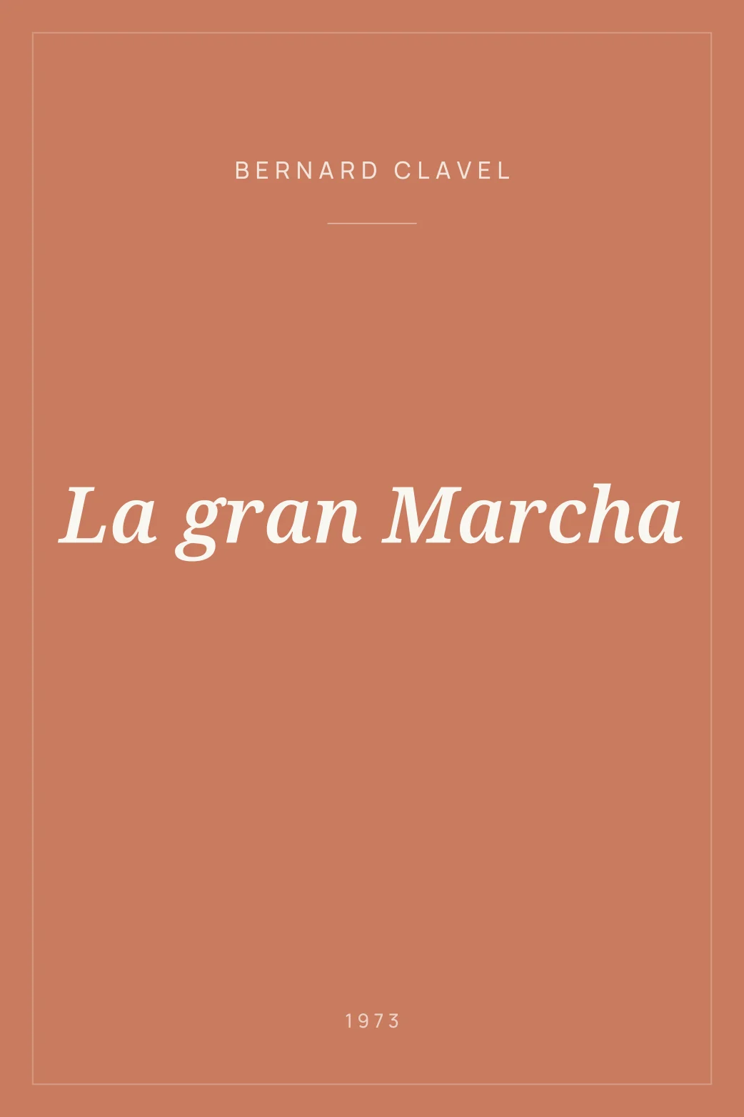 Portada de La gran Marcha