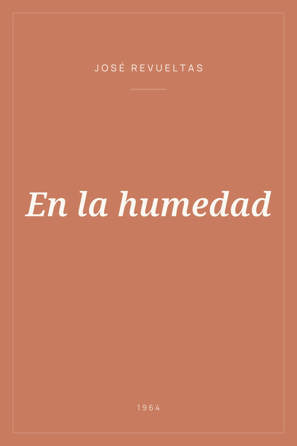 Portada de En la humedad