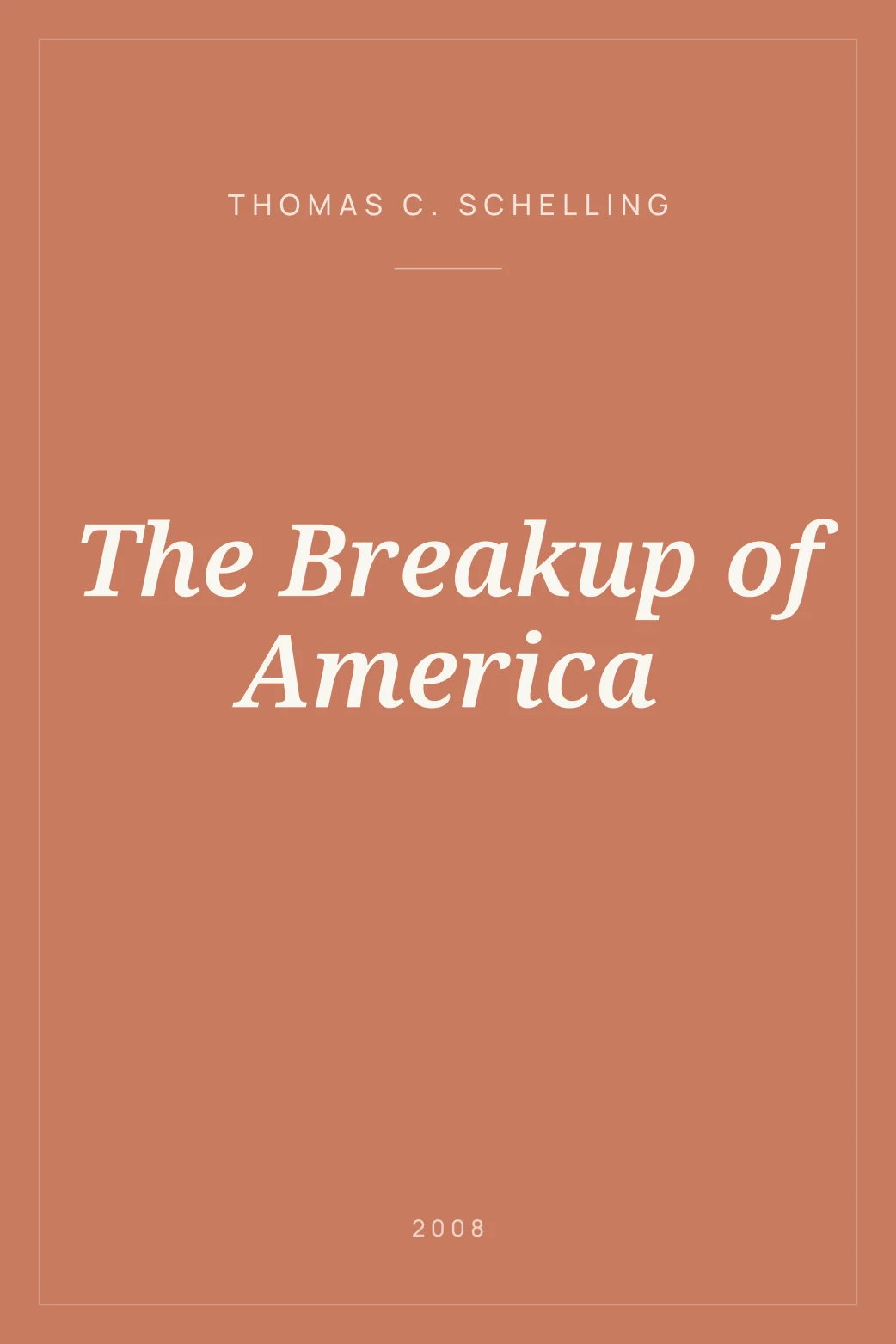 Portada de The Breakup of America