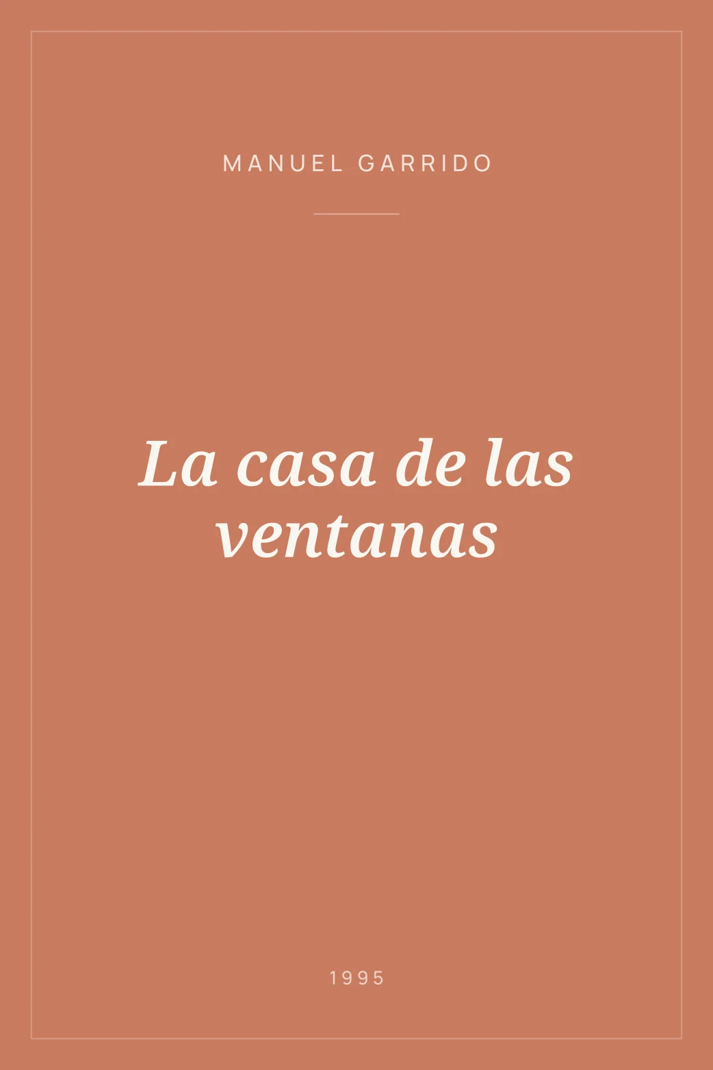Portada de La casa de las ventanas