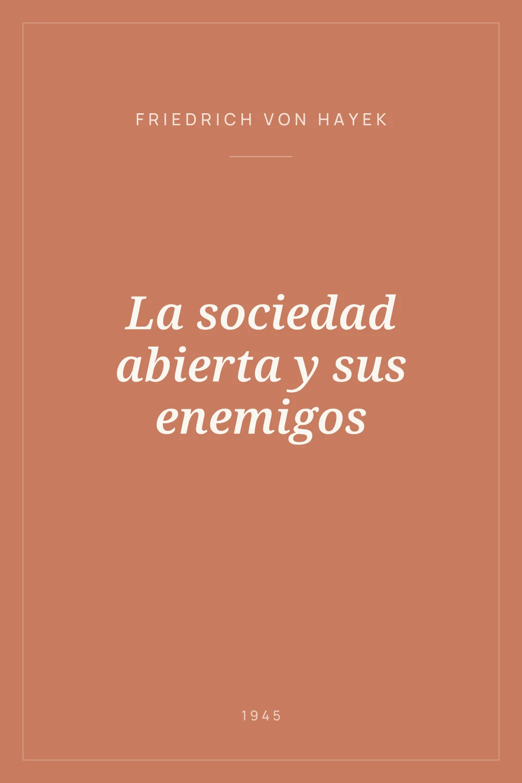 Portada de La sociedad abierta y sus enemigos