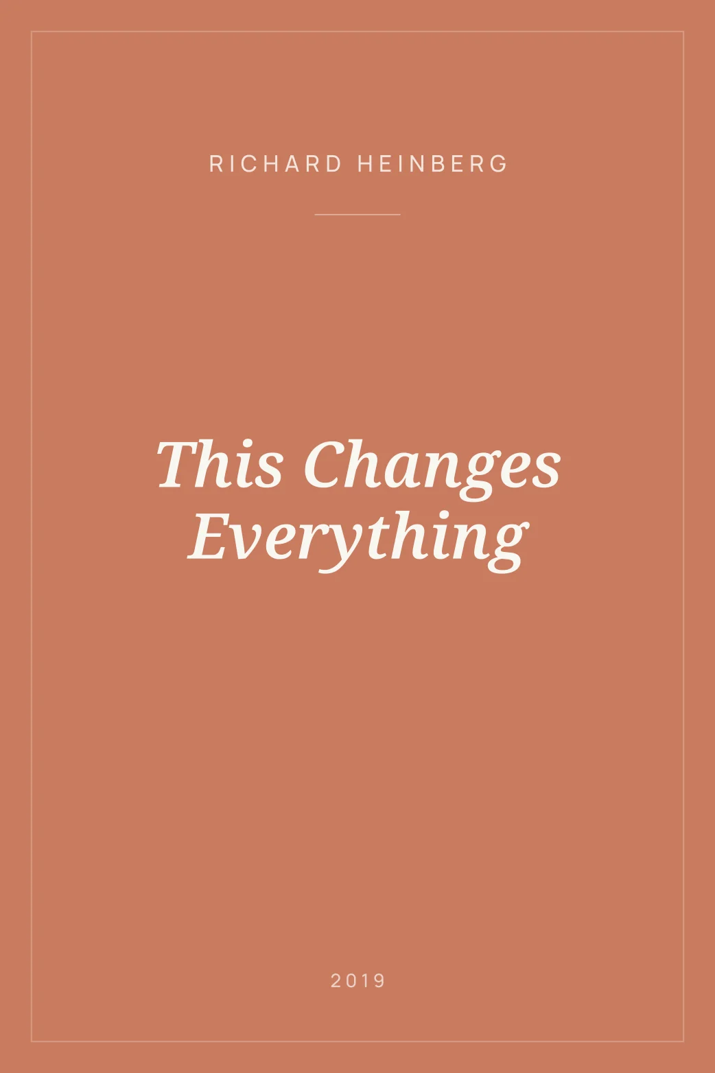 Portada de This Changes Everything