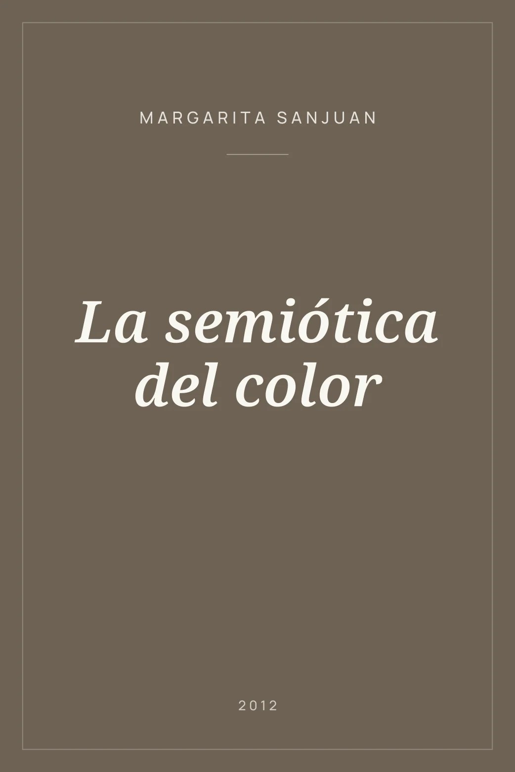 Portada de La semiótica del color