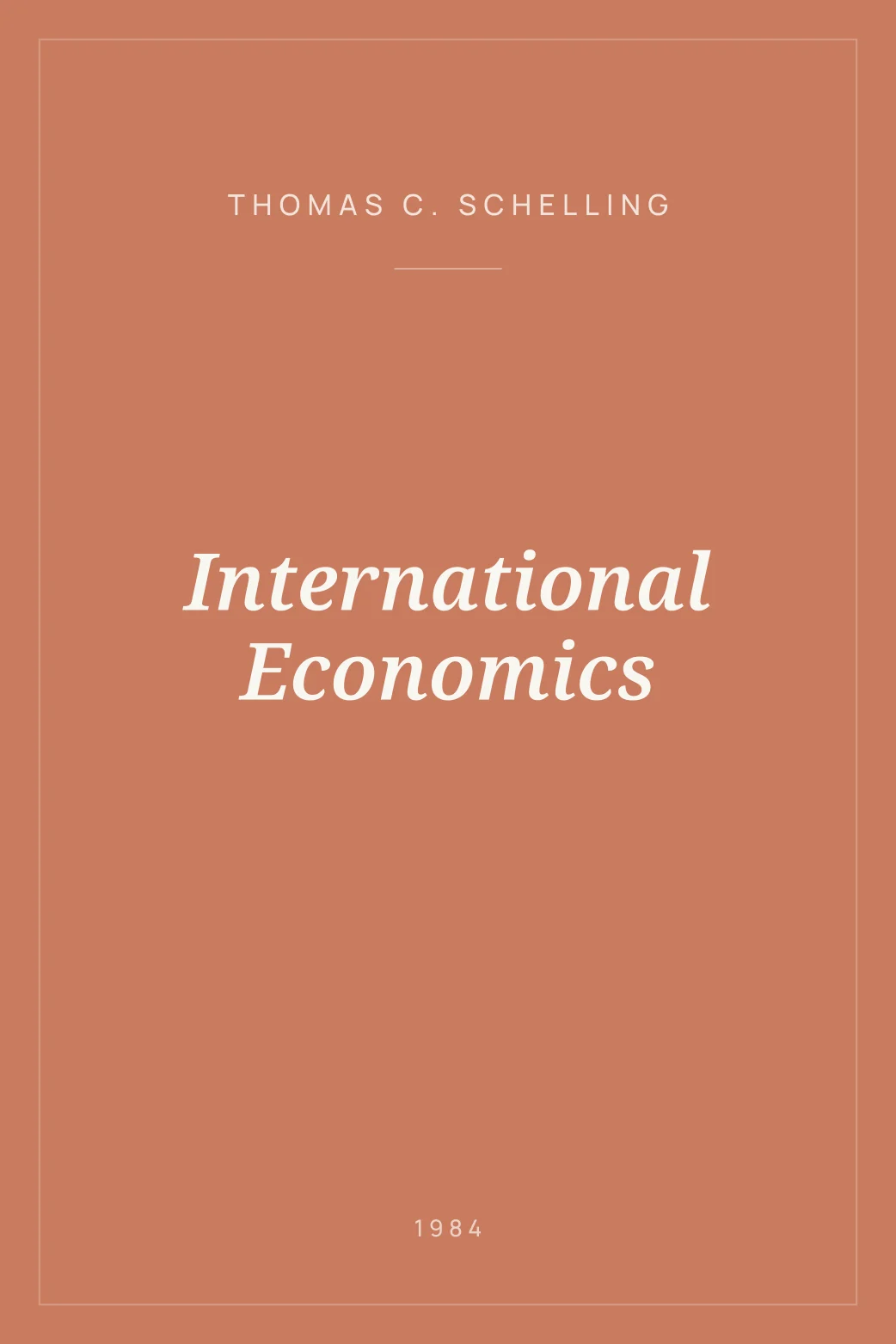 Portada de International Economics