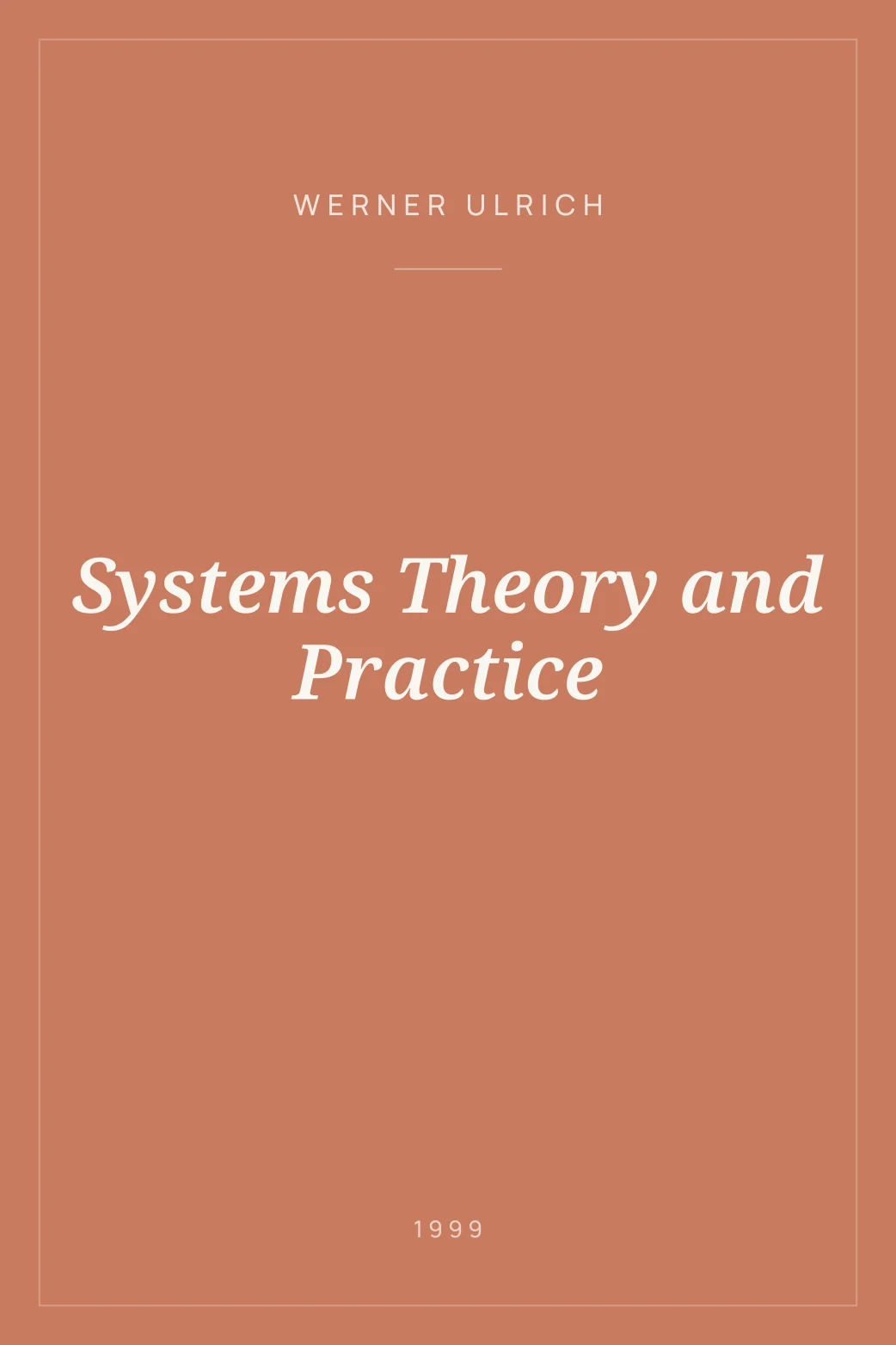 Portada de Systems Theory and Practice