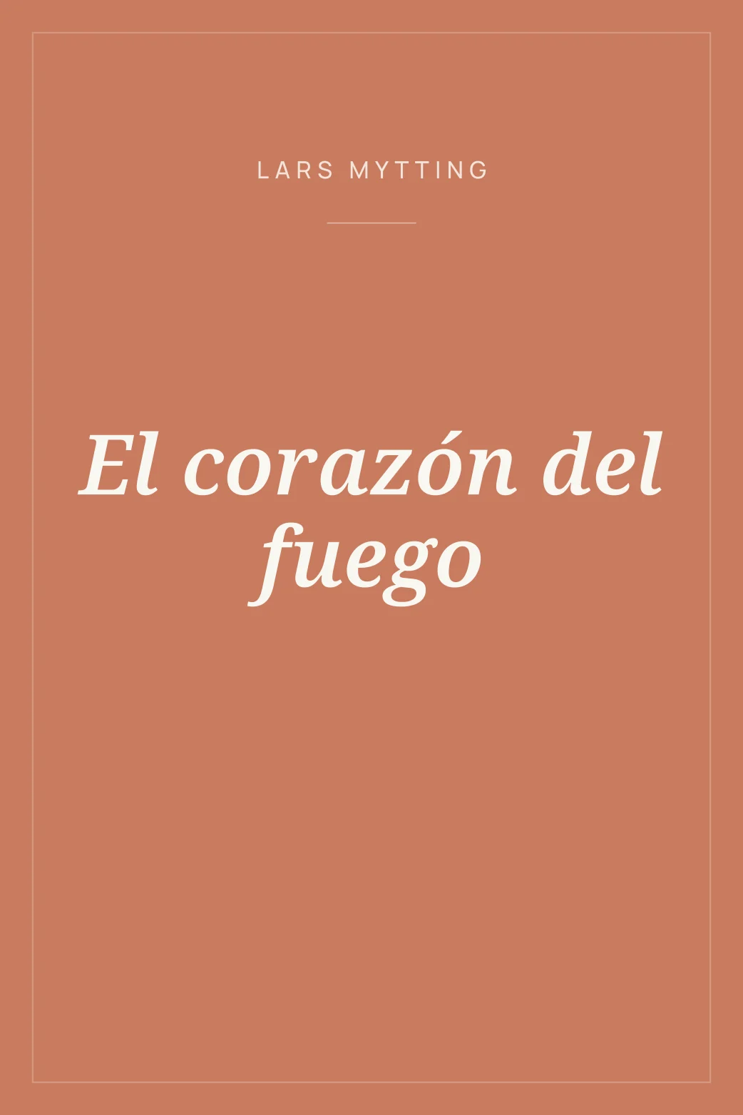 Portada de El corazón del fuego