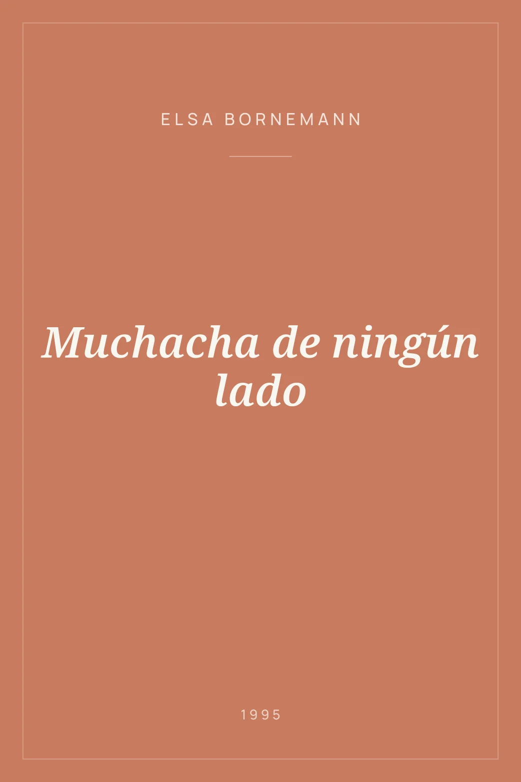 Portada de Muchacha de ningún lado