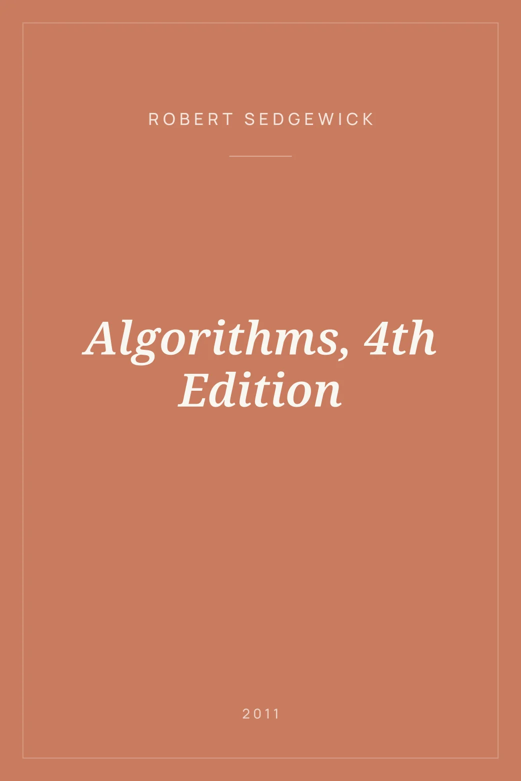 Portada de Algorithms, 4th Edition