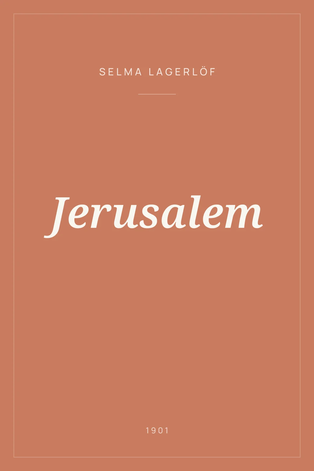 Portada de Jerusalem