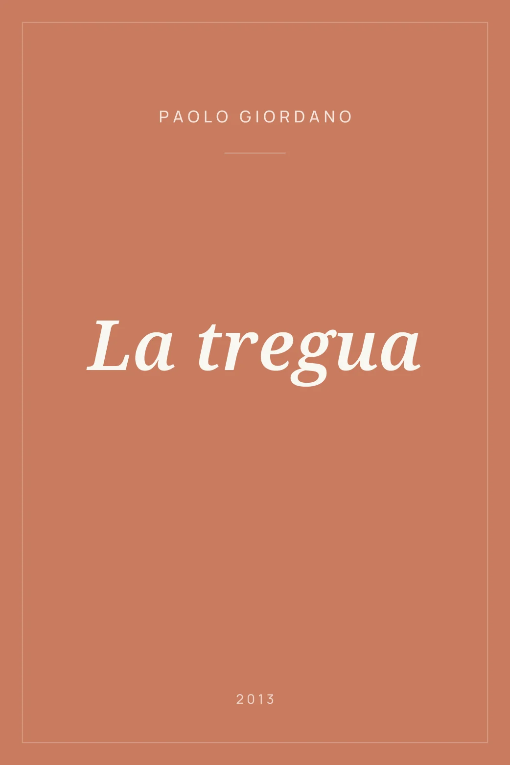 Portada de La tregua