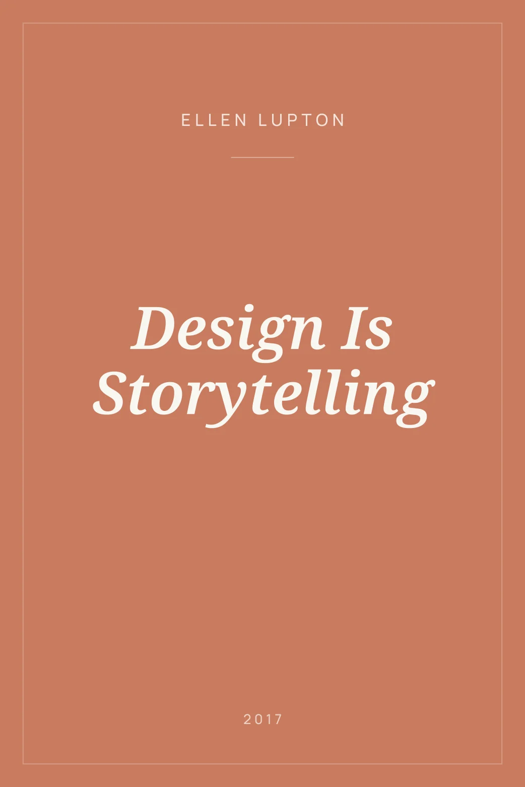 Portada de Design Is Storytelling