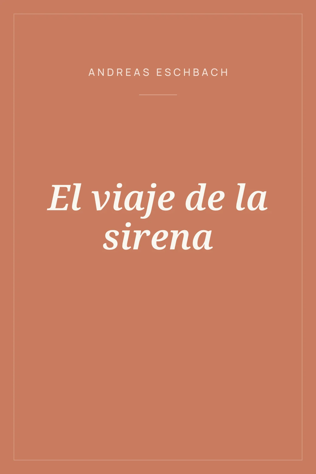 Portada de El viaje de la sirena