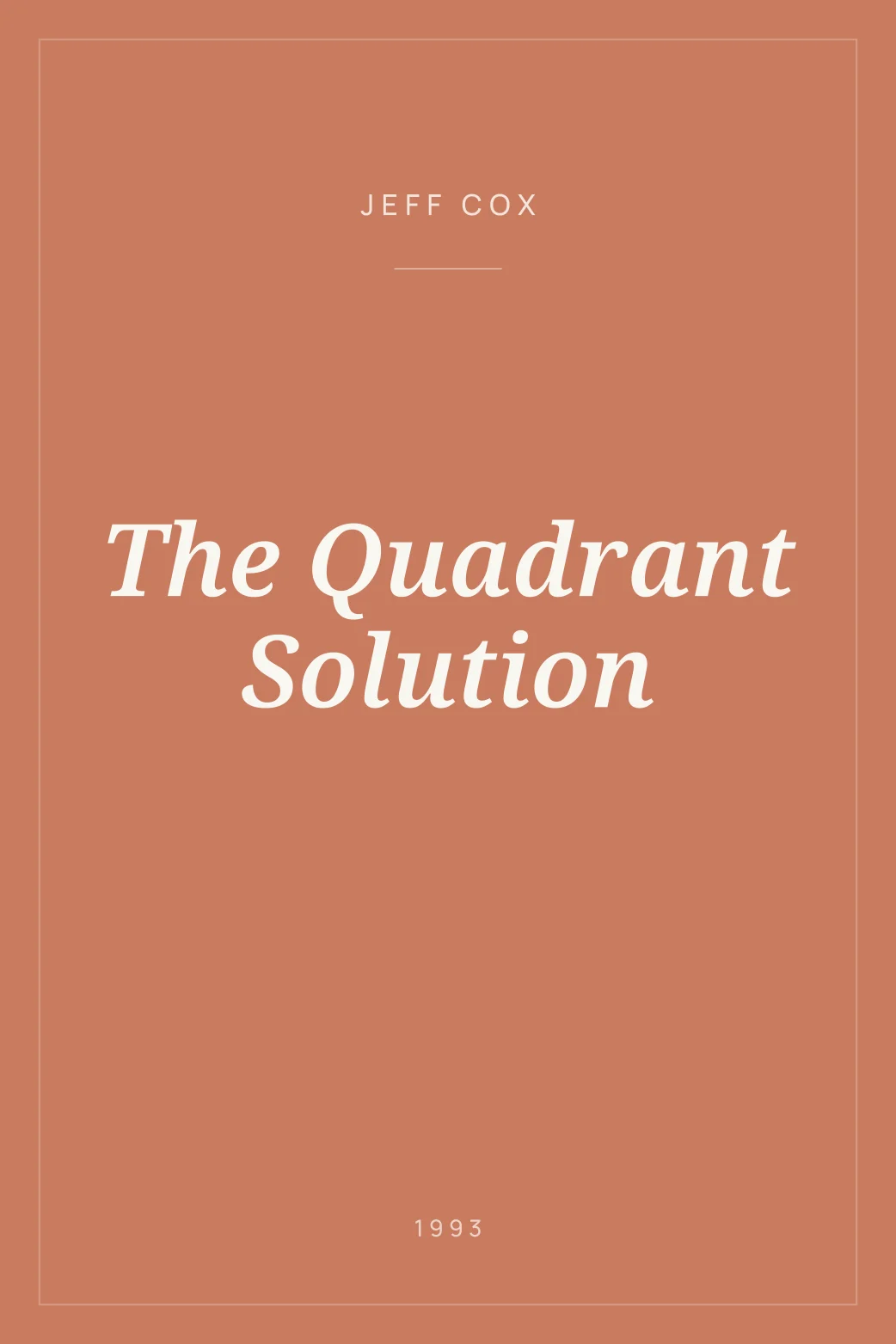 Portada de The Quadrant Solution