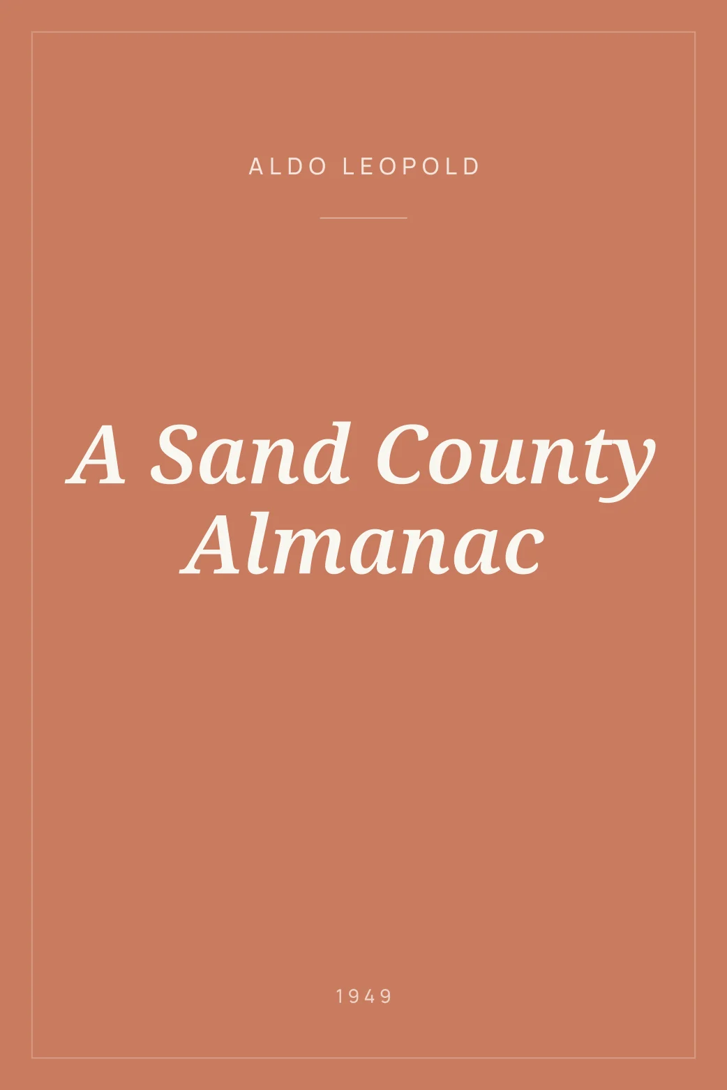 Portada de A Sand County Almanac