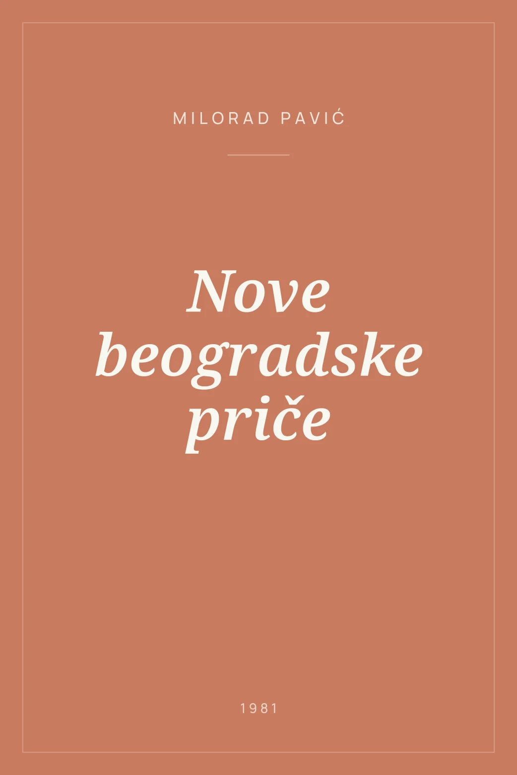 Portada de Nove beogradske priče