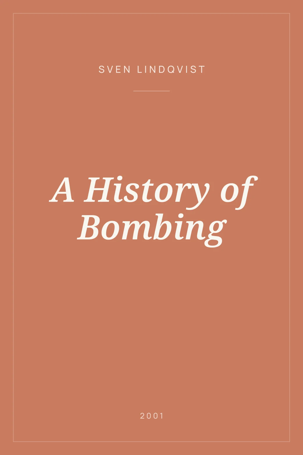 Portada de A History of Bombing