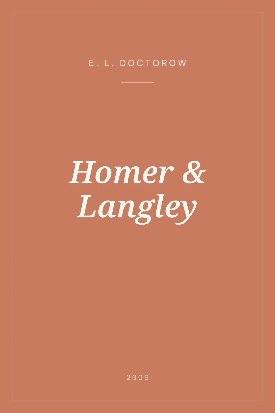 Portada de Homer & Langley