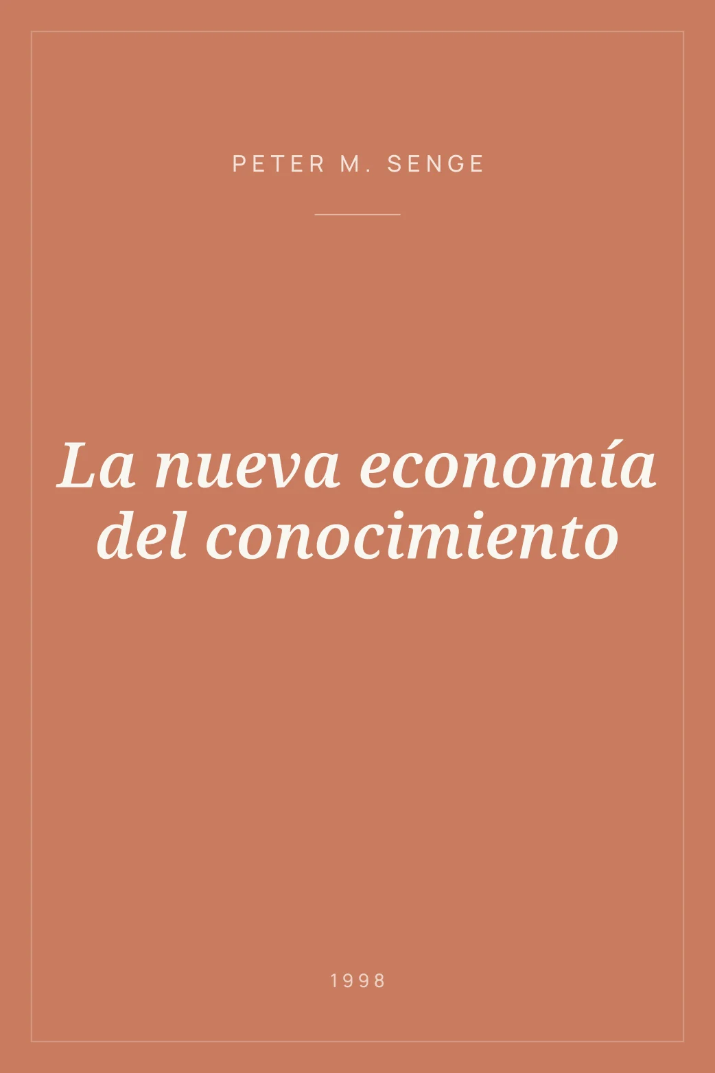 Portada de La nueva economía del conocimiento