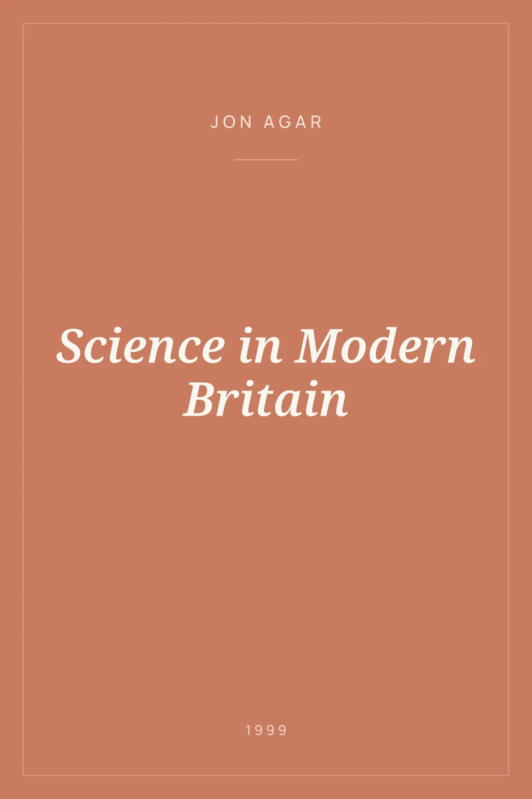 Portada de Science in Modern Britain