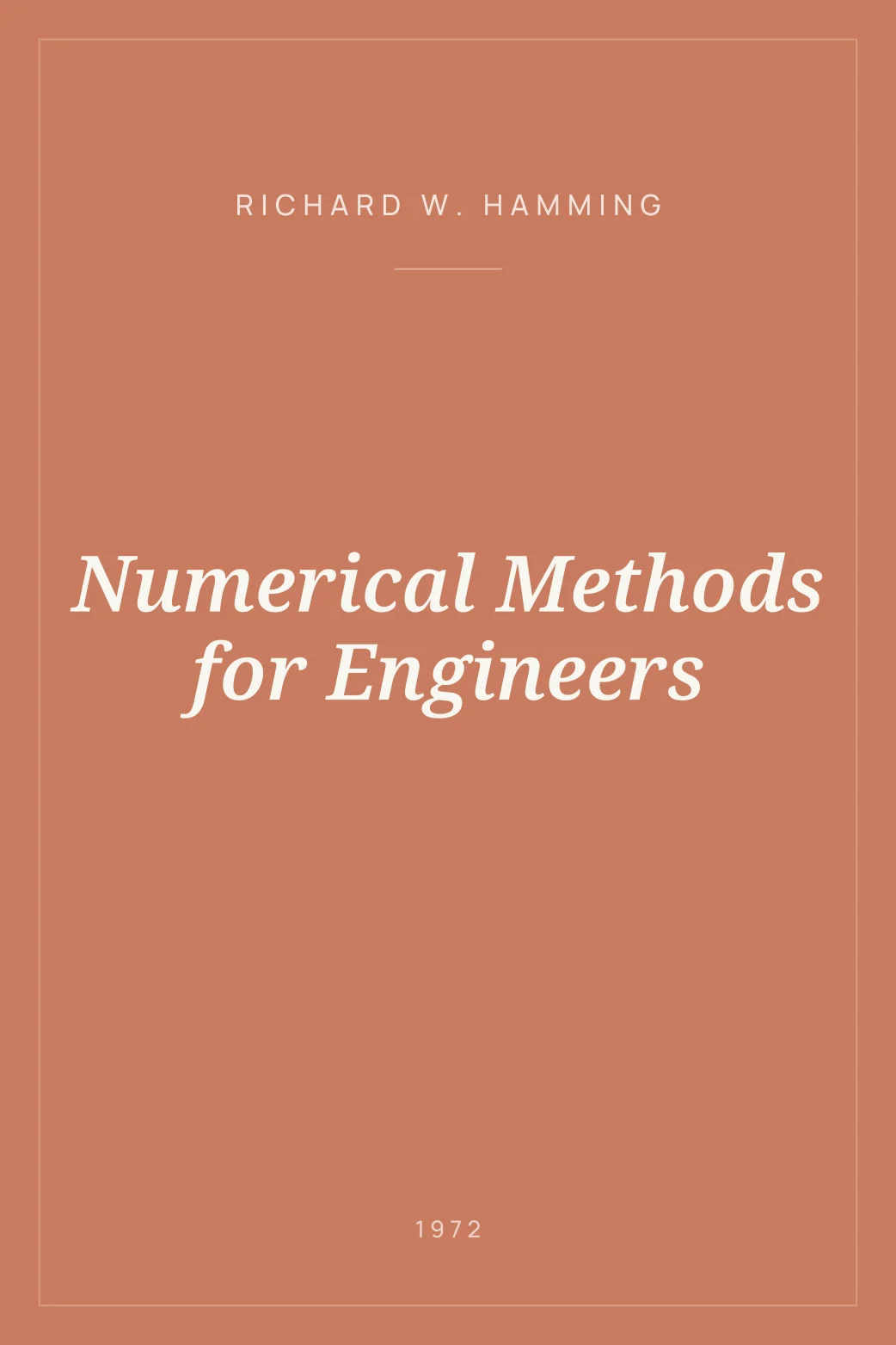 Portada de Numerical Methods for Engineers