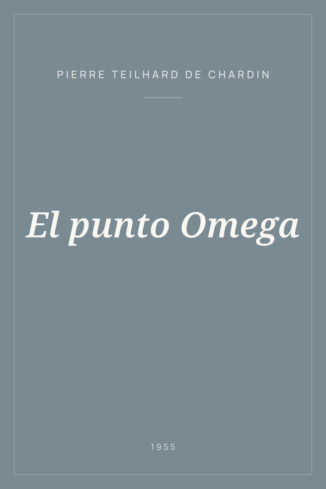 Portada de El punto Omega