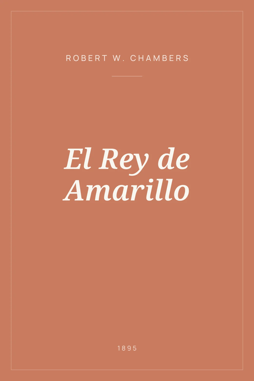 Portada de El Rey de Amarillo