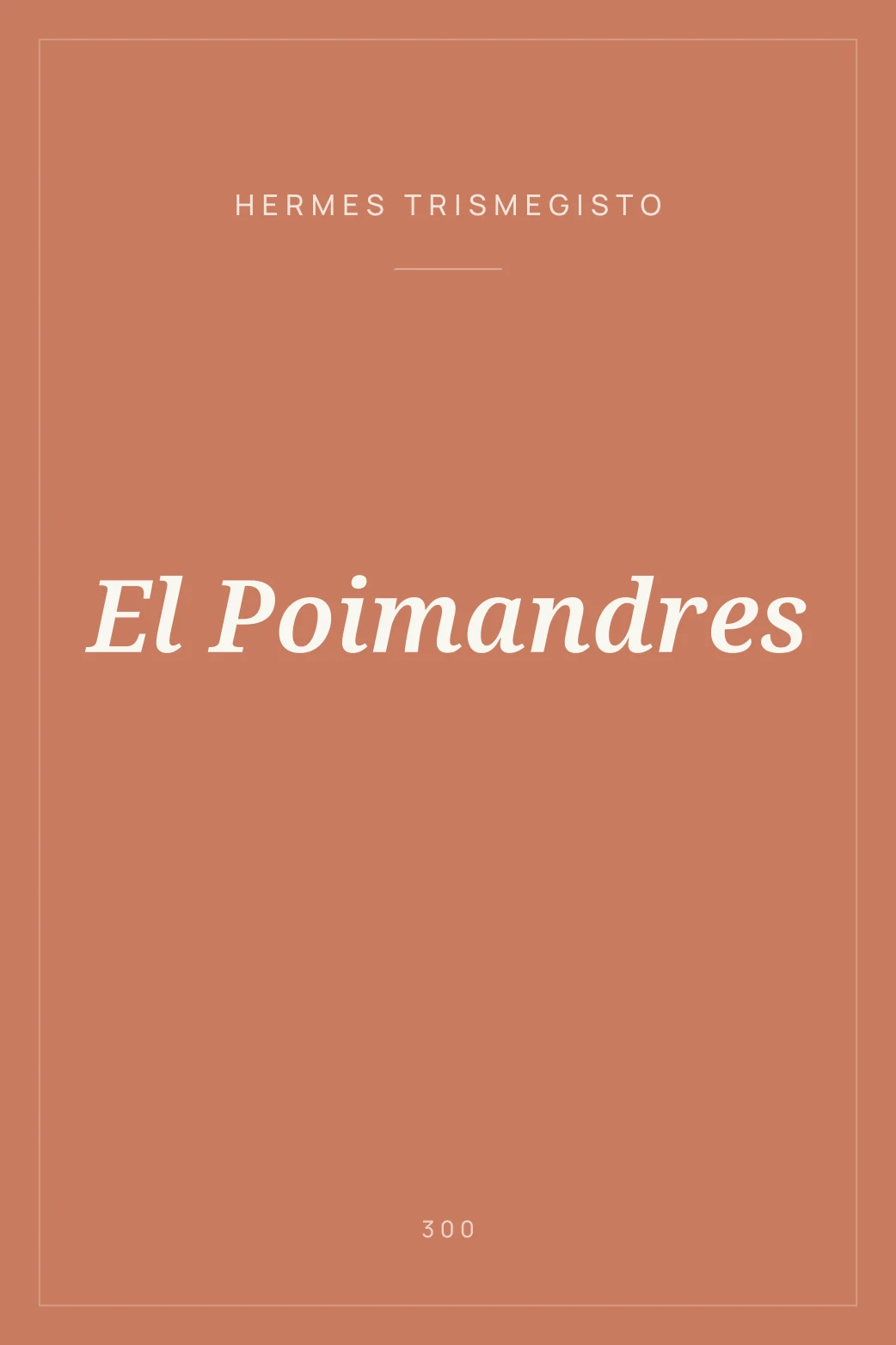 Portada de El Poimandres