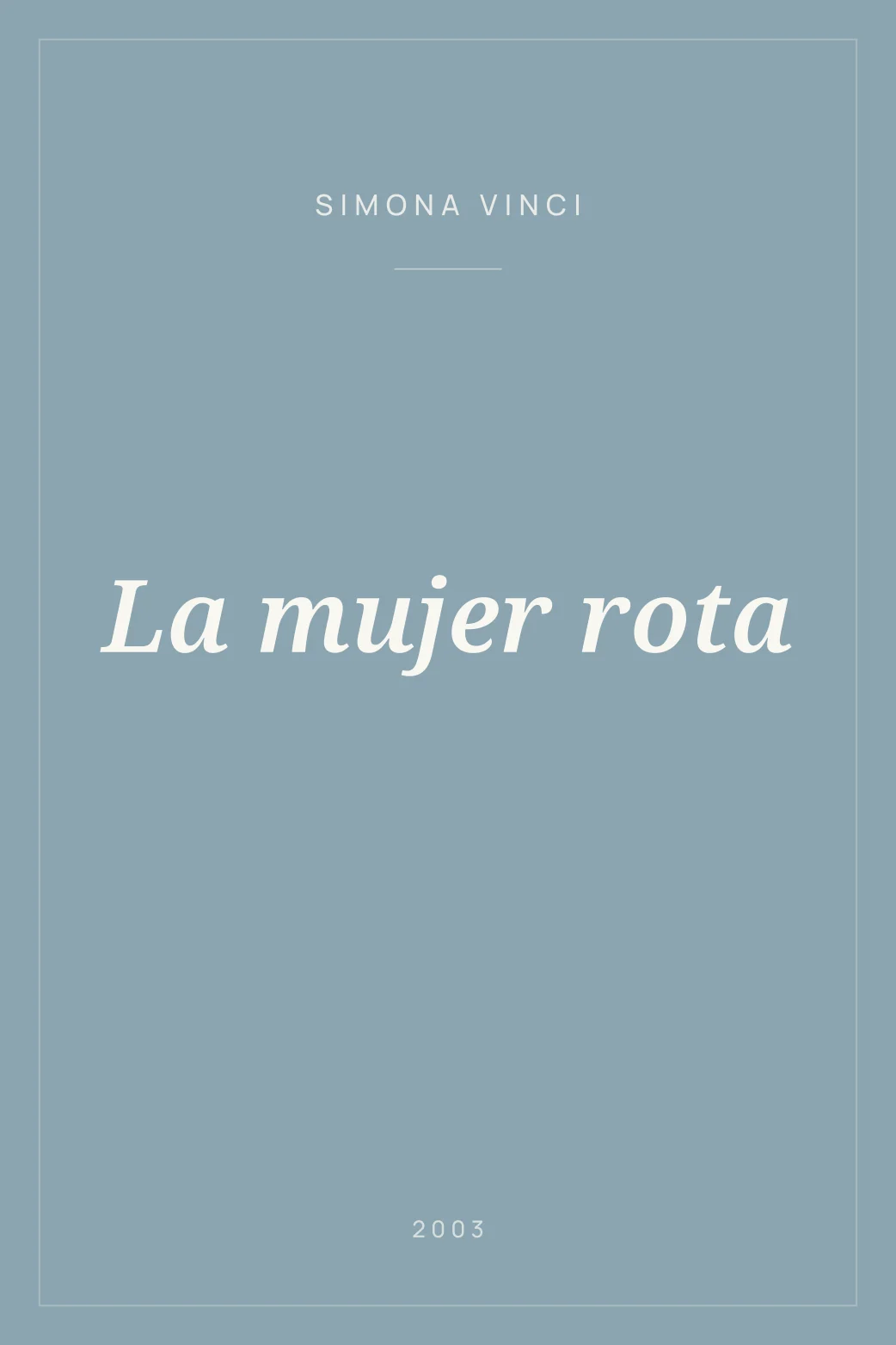 Portada de La mujer rota