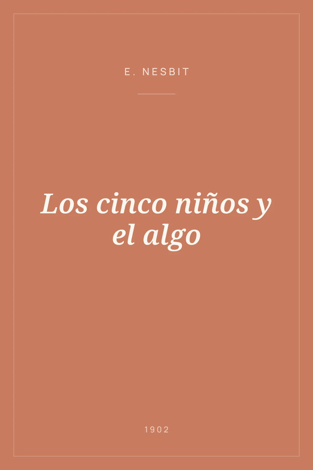 Portada de Los cinco niños y el algo