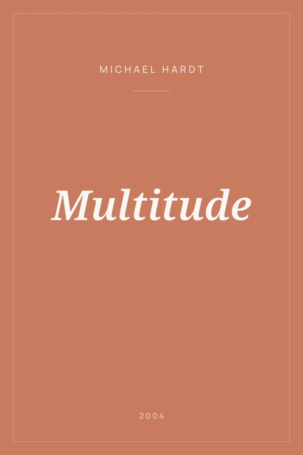 Portada de Multitude