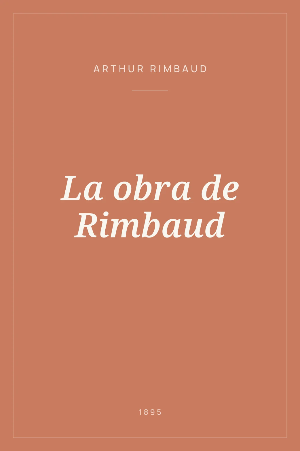Portada de La obra de Rimbaud