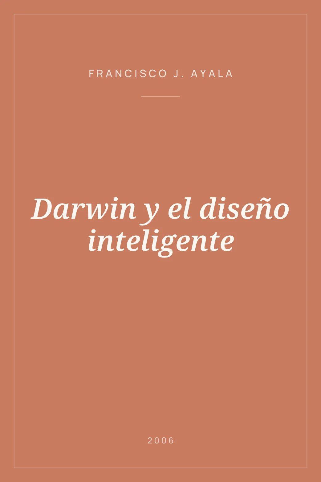 Portada de Darwin y el diseño inteligente