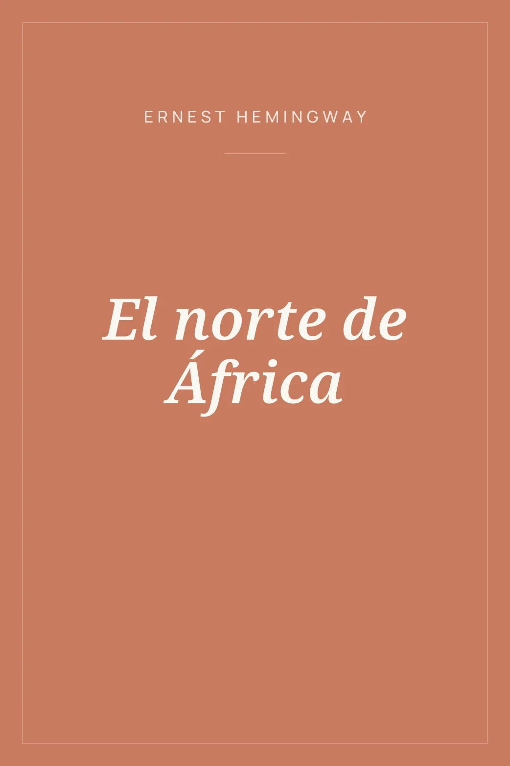 Portada de El norte de África