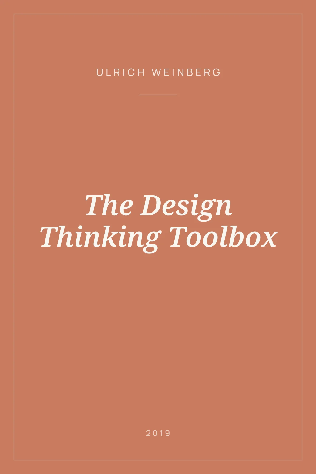 Portada de The Design Thinking Toolbox